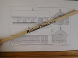 Burlington Route Historical Society Lot of 9 Maps Drawings Data sheets