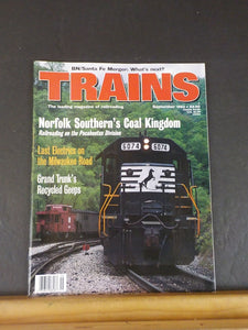 Trains Magazine 1994 September Norfolk Southern Coal Kingdom Milw Rd last electr