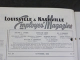 Louisville & Nashville Employee Magazine L&N 1954 October