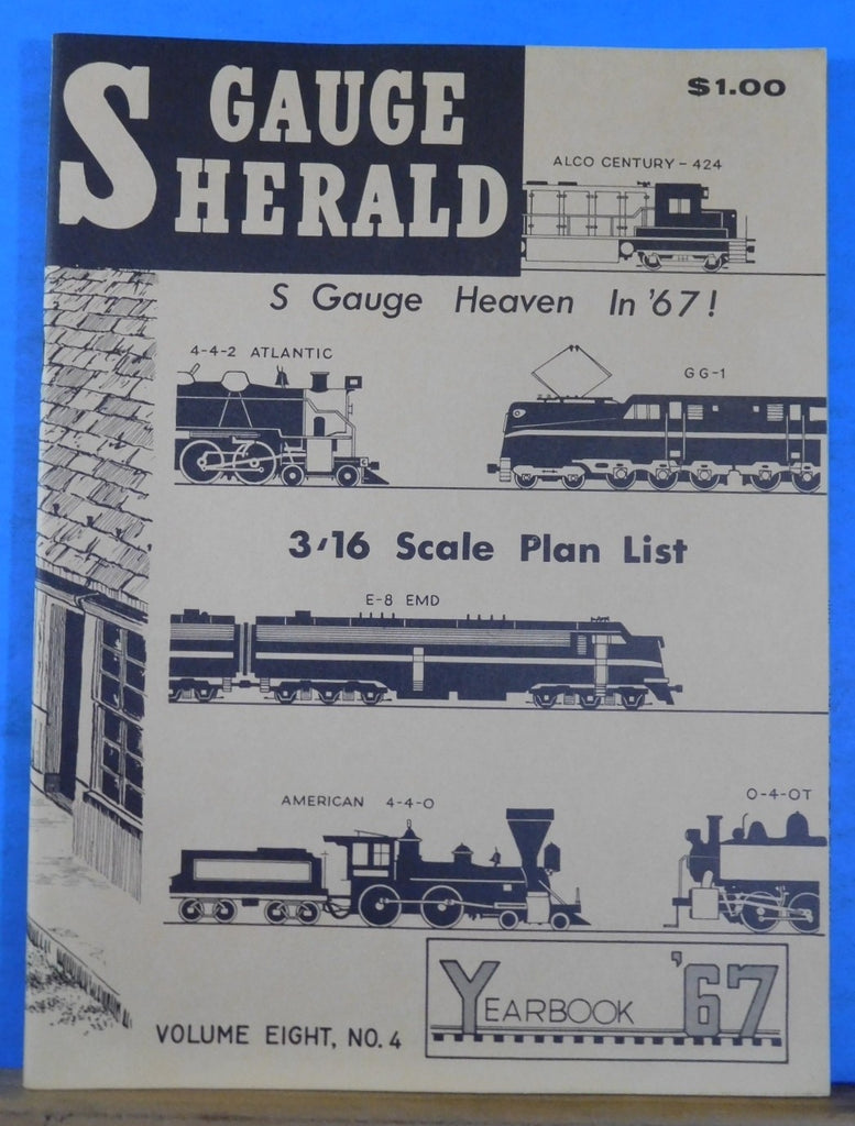 S Gauge Herald 1967 Yearbook 3/16 Scale Plan List – RailroadTreasures