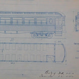 John Stephenson Company Car & Truck Builders Interurban Car Blueprints 1901