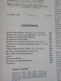 Railway Magazine 1966 October Birmingham Power Box Banana Boat Steam Train