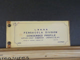 Louisville & Nashville RR Co Pensacola Division 1930 Condensed Profile Map