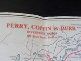 Map Tri-State Trolley Map Boston & Northern Old Colony 1907