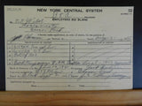 New York Central System B&A Railroad  Employees Bid Blank forms (3)