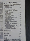 Railway Modeller 1982 March V33 #377 Cup results Compatibility Round-end wagons