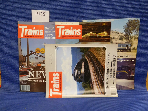 Trains Magazine Complete Year 1978 12 issues