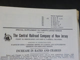 Central Railroad Company Of New Jersey Lot  Locomotive Inspection Frt Tariff