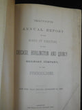 Chicago Burlington & Quincy Railroad Company Annual Report 1888 Dec 31