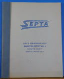 SEPTA SEPACT II Demonstration Project Marketing Report #2 Chester County 1966