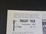 Trolley Talk #75 1969 September SEPTA takes another step. Philadelphia suburban