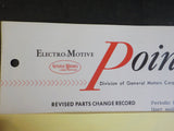 EMD Pointers 1965  April 26 Revised parts change record