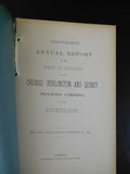 Chicago Burlington & Quincy Railroad Company Annual Report 1891 Dec 31