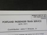 Great Northern Goat Reference Sheet #307 September 2002 Portland passenger train