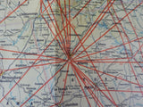 MAP Delta Air Lines Route Maps 1963 May
