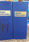Model Railroader magazine binders lot of 7  Handwritten years Large 4.25 inches
