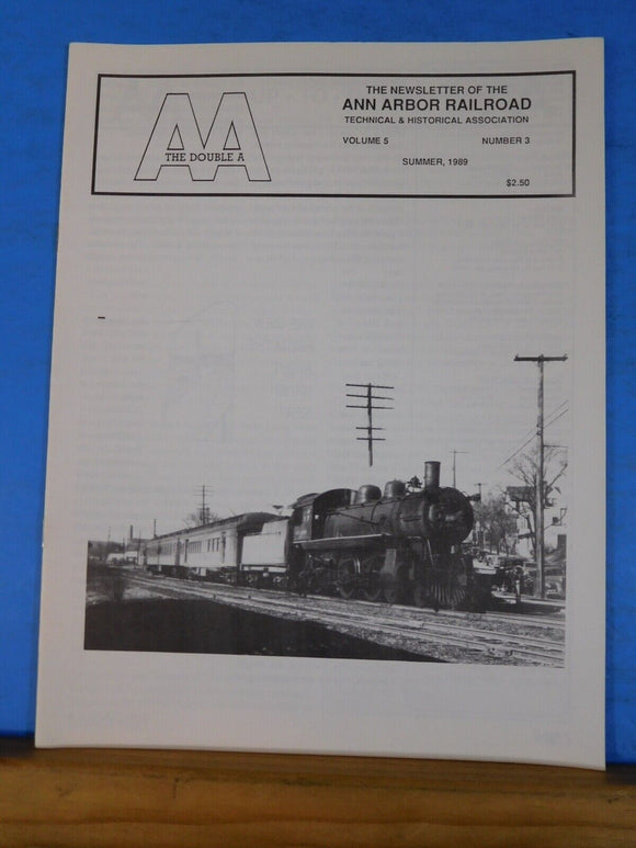 Double A 1989 Summer V5 #3 AA Ann Arbor Historical Society 20 pages
