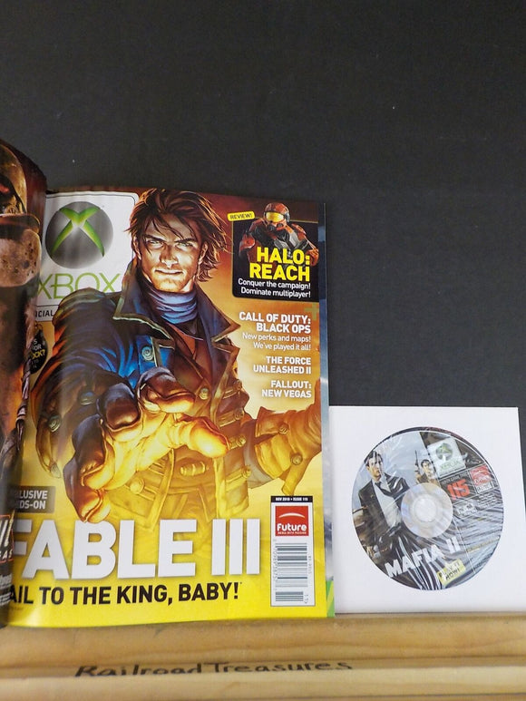 Official Xbox Magazine 2010 November with DEMO DISC Fallout Fable III Mafia II