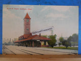 Postcard B&M Depot Waltham MA to Helen B West