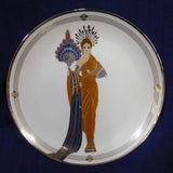 Plate Athena House of Erte Sevenarts Fine Porcelain The Franklin Mint