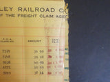 Lehigh Valley Railroad Office of the Freight claim agent 1962