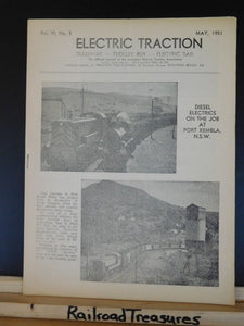 Electric Traction Australian Tramway Trolley Bus Electric Rail V6 #5 May 1951