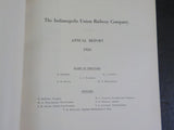Indianapolis Union Railway Company Annual Report 1926 Fold out map
