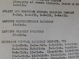 Map Location/Valuation NYC Ohio Lines Michigan Central Bailey Run Sugar Creek At