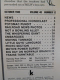 Trains Magazine 1980 October Rock's rummage sale Loewys TI Moving tonnage Norwal