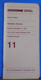 Norfolk Southern Railway System Employee Timetable #11 Alabama Division 1991
