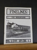 Finelines 1/4' scale Fine Lines Magazine 1974 November Quincy & Torch Lake V11#4