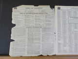 Burlington Route System Public Timetable 1952 Oct-1953 January Damage to Covers