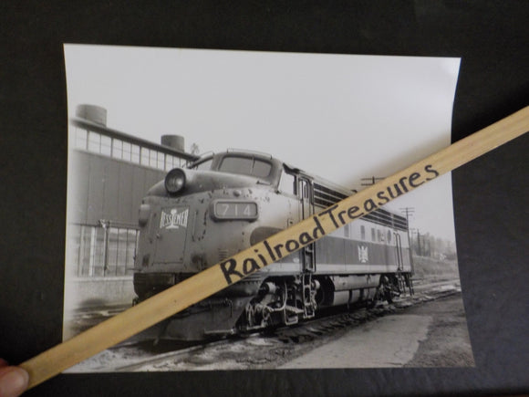 Photo Bessemer Locomotive #714 Bessemer PA 1969     8 x 10 Black & White