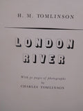 London River By Charles Tomlinson 31 pages of photographs Hard Cover