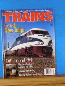 Trains Magazine 1999 February New Talgo Coast Starlight RDCs to Ontarios North w