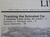 Telegraph Lines Vol 4 No 10 1991 June Tracking the Schnabel Car