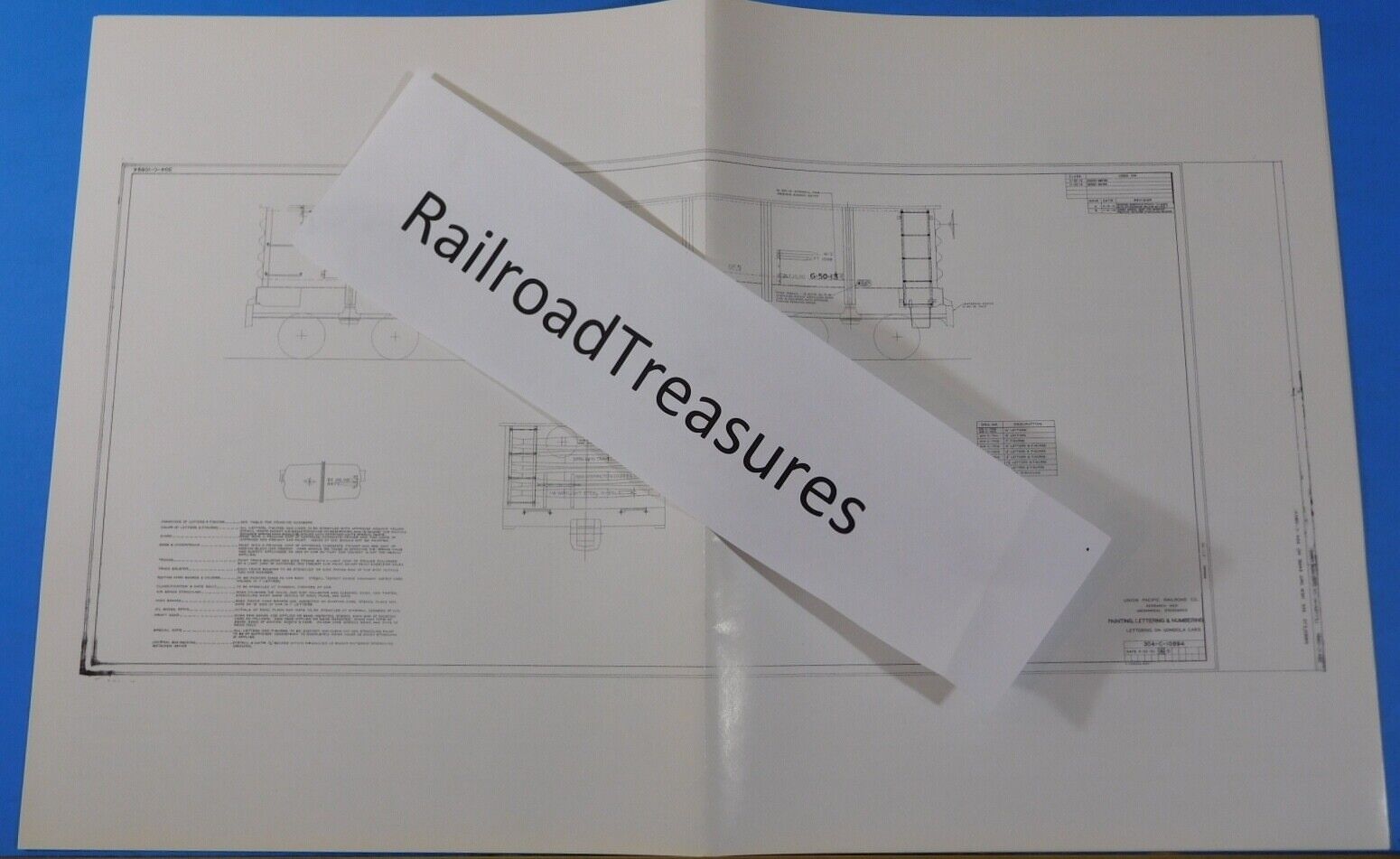 Steam Era Freight Car Lettering Diagrams Union Pacific Railroad 12 Dia ...