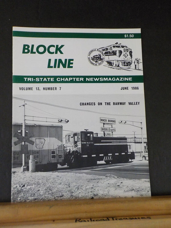 Block Line NRHS 1986 June Rahway Valley Amtrak Bridge
