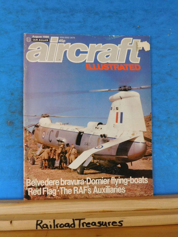 Aircraft Illustrated 1980 August V13 #8 Belvedere bravura Dornier flying boats F