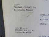 EMD Maintenance Instructions MI 1504 GP truck assembly with single brake shoe ri