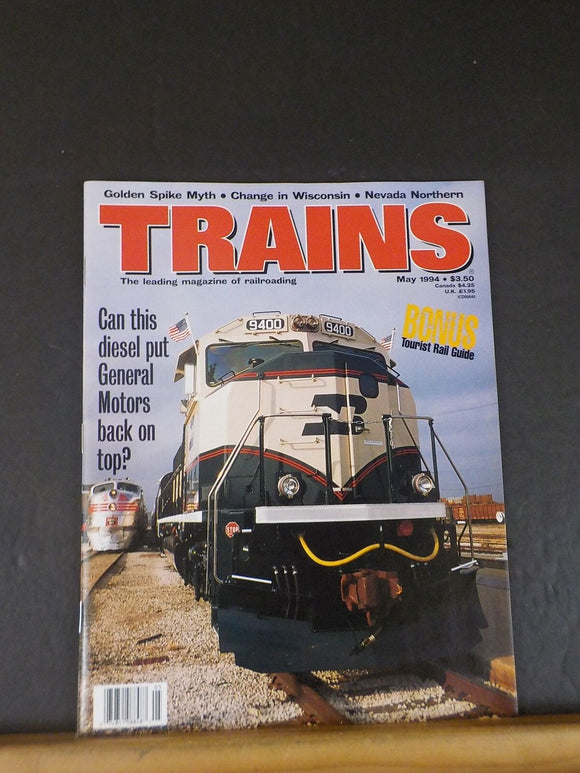 Trains Magazine 1994 May Golden Spike myth Nevada Northern General Motors Diesel