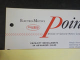 EMD Pointers 1959 May 5 warranty handling with EMD suppliers
