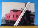 Photo Gulf Mobile & Ohio Caboose #2892  8X11 Color GM&O Meridian Miss 1972