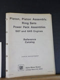 EMD Reference Catalog 567 and 645 Engines Piston Piston Assemblies Ring sets Pow