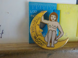 Jaycees South Carolina Carolina Moon Back of naked lady sitting on moon Brown ha