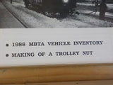 Rollsign Magazine of New England Transit News 1988 Nov Dec MBTA vehicle inventor