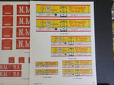 NMRA Cardstock sides Lot of 5 SF NYC Heinz 57 Various scales
