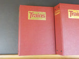 Trains Magazine Binders Five binders with rods  USED