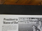 Chessie News Employee Magazine Newspaper B&O News Vol 9 No 4 1971 April 21