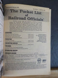 Pocket List of Railroad Officials #369 1987 1st  Quarter